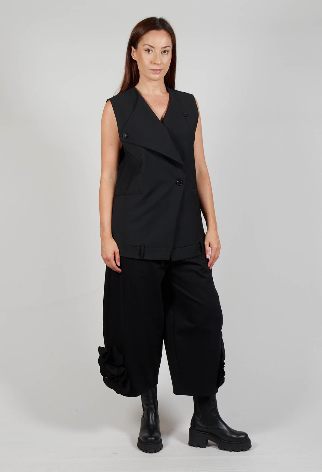 Oversized Waistcoat in Nero