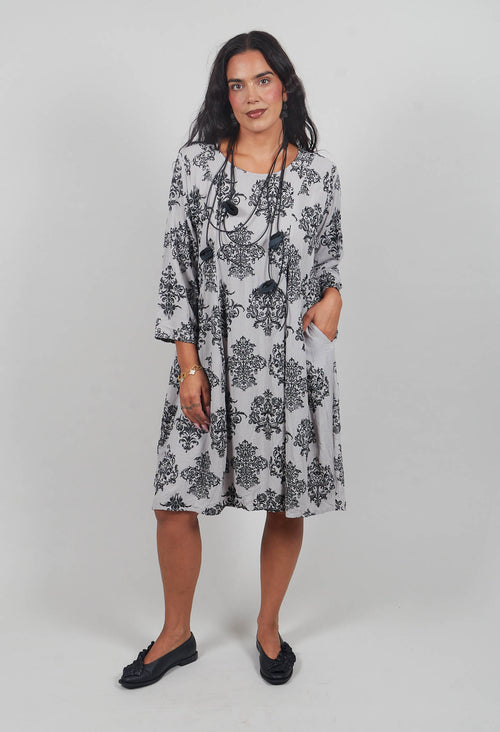 Tunic with Damask Style Print in Pilz