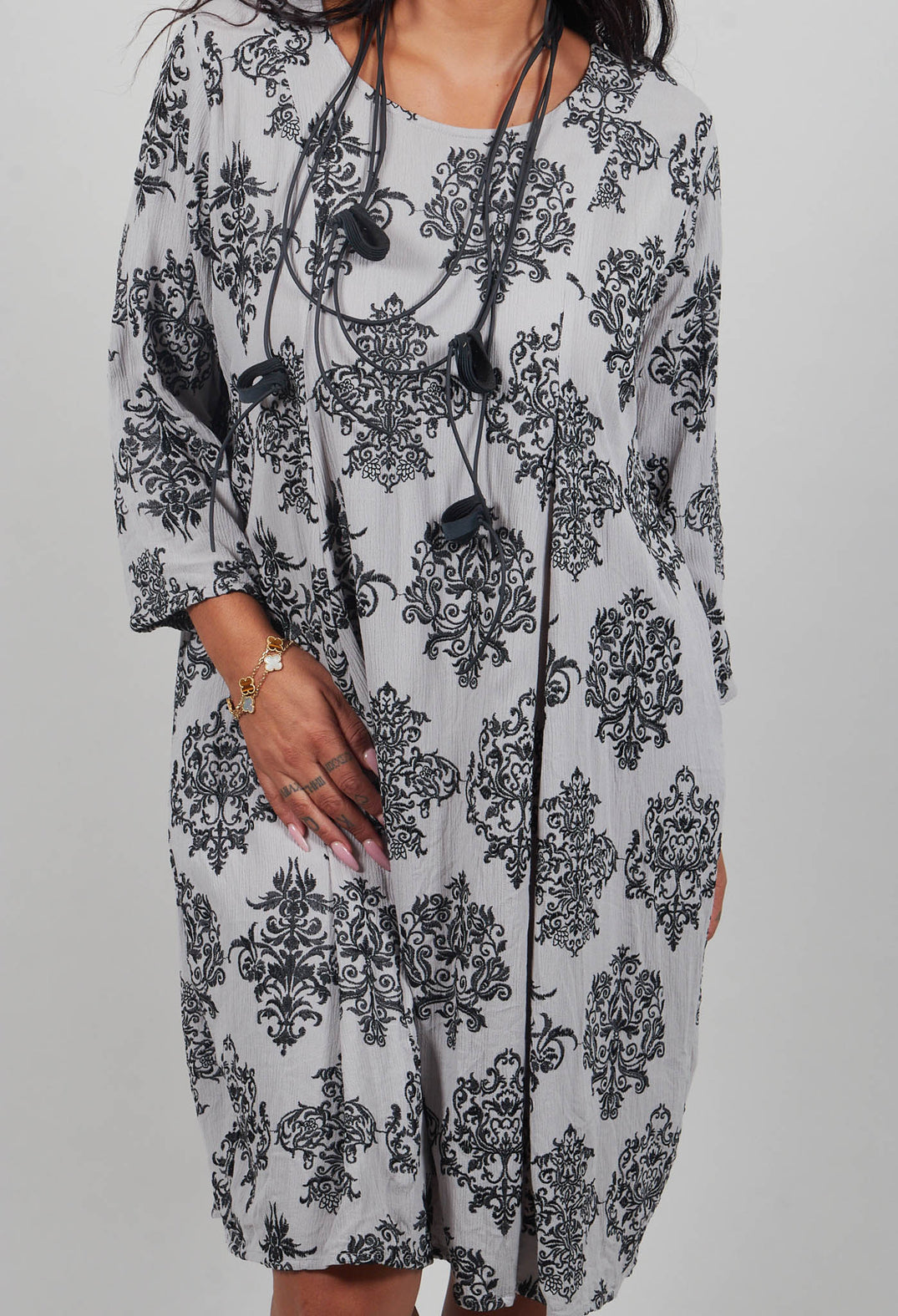 Tunic with Damask Style Print in Pilz