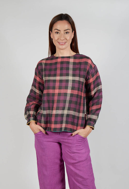 Palm Top in Purple Multicolour