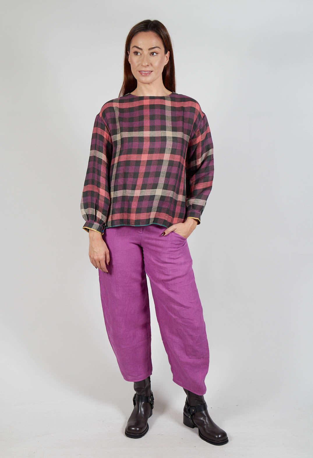Palm Top in Purple Multicolour