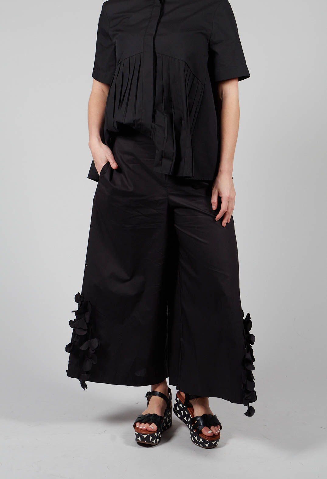 Pantalone Trousers in Black