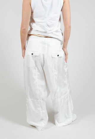 Parachute Trousers in Starwhite