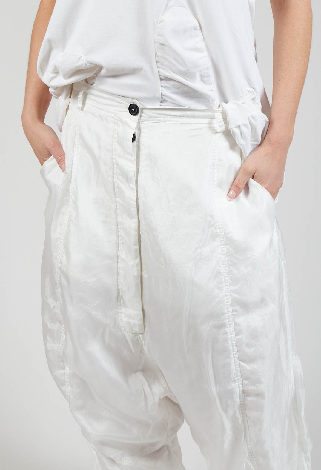Parachute Trousers in Starwhite