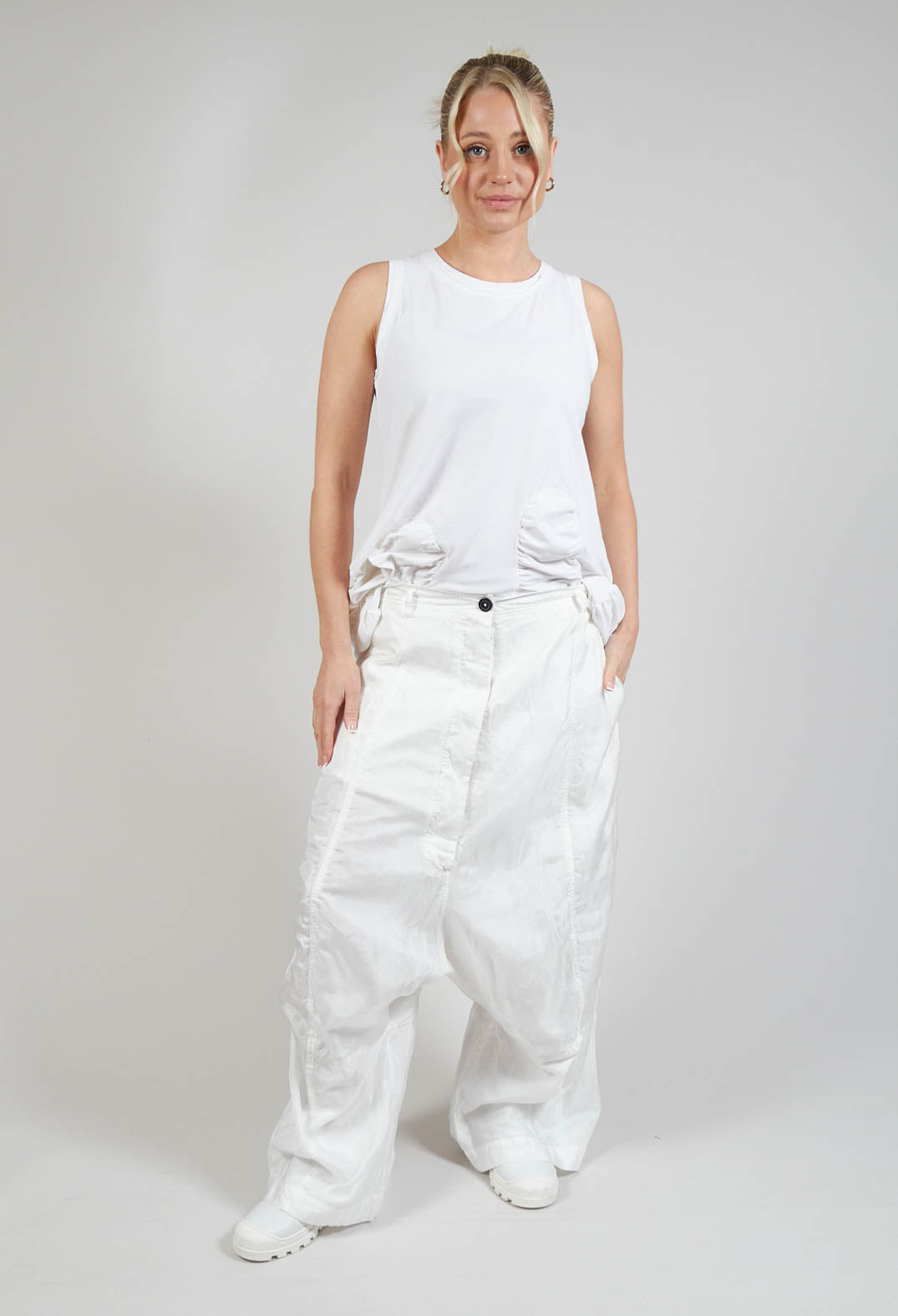 Parachute Trousers in Starwhite