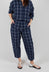 Paris Trousers in Navy Check