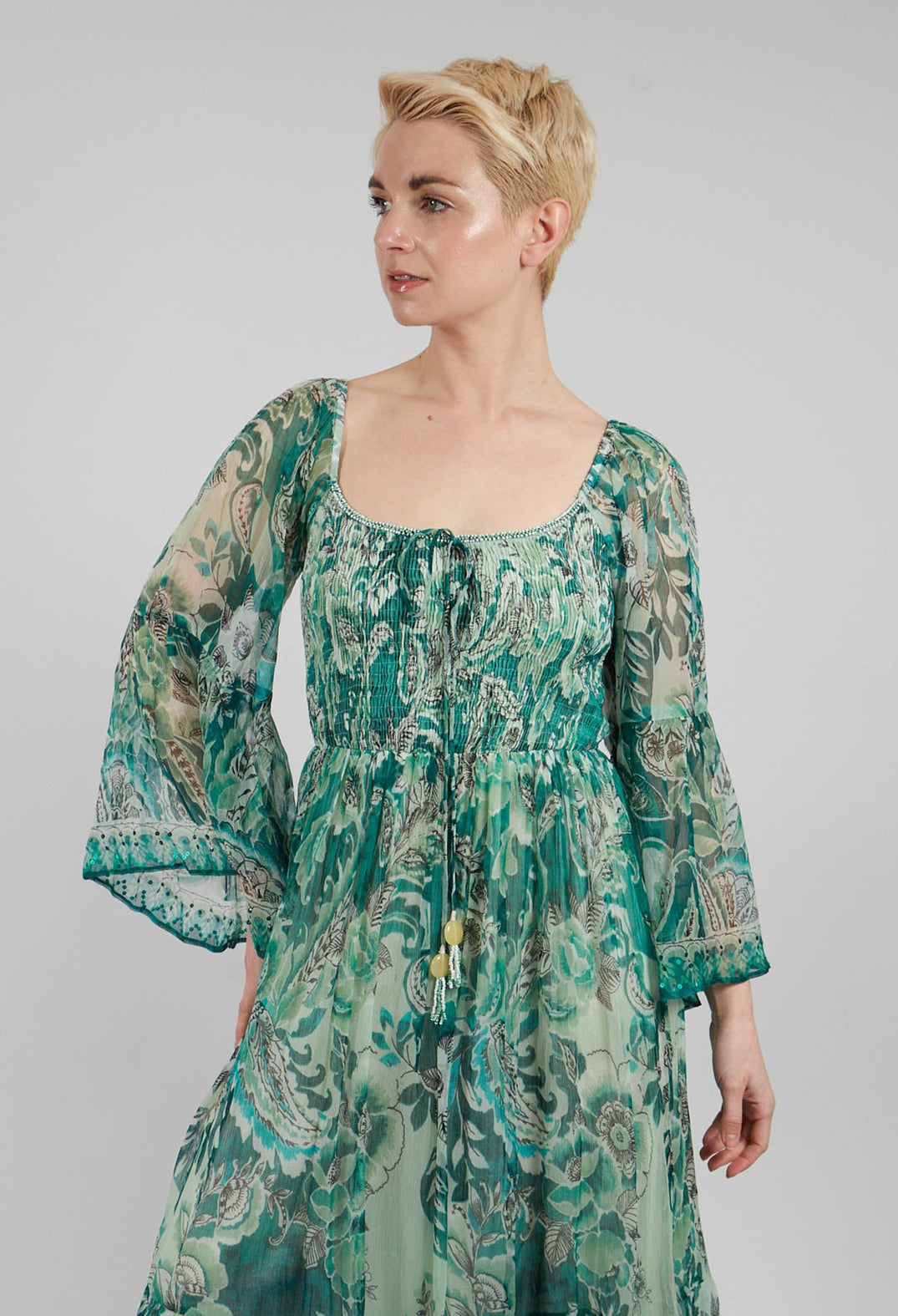 Pascaline Robe in Vert