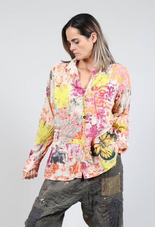 Patchwork Artist Workshirt in Stella Maris