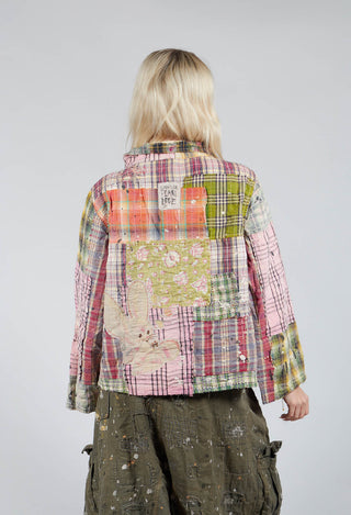 Patchwork Asher Pullover in Madras Rainbow