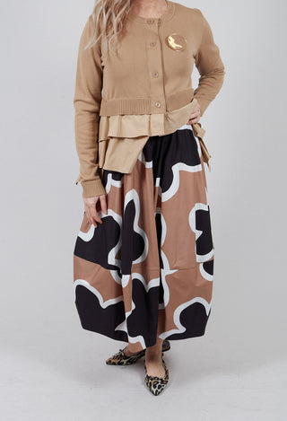 Patterened Skirt in St.Sudan Nero