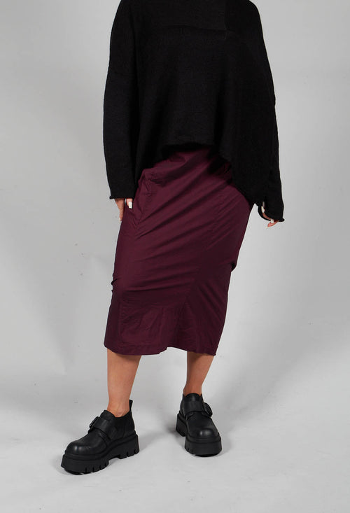 Pencil Skirt in Ruby