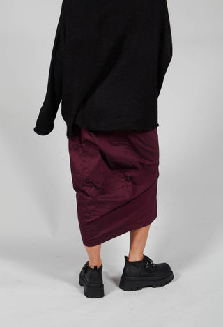 Pencil Skirt in Ruby