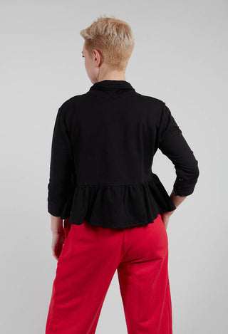 Peplum Jacket in Black