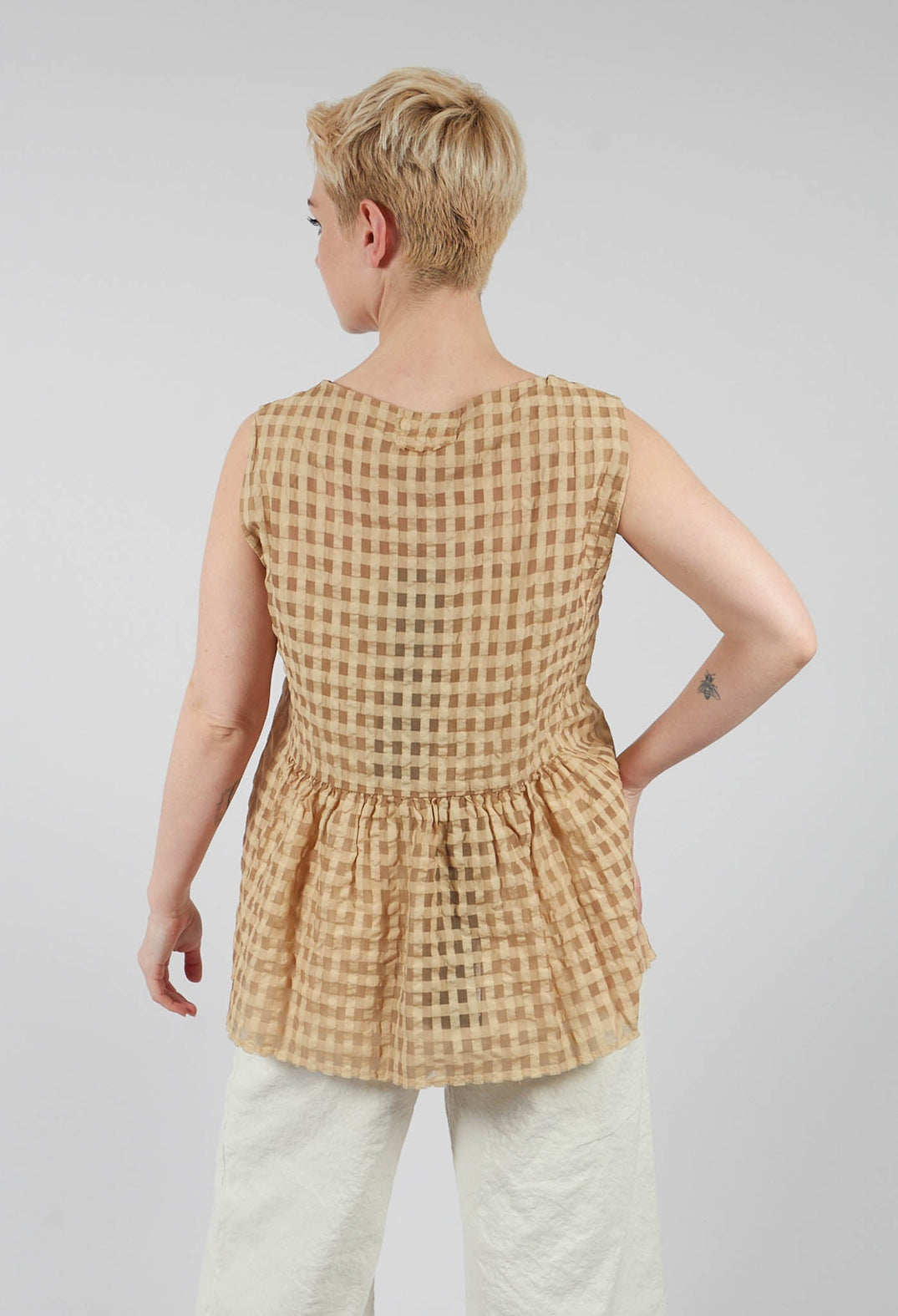 Peplum Vest Top in Juta