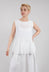 Peplum Vest Top in White