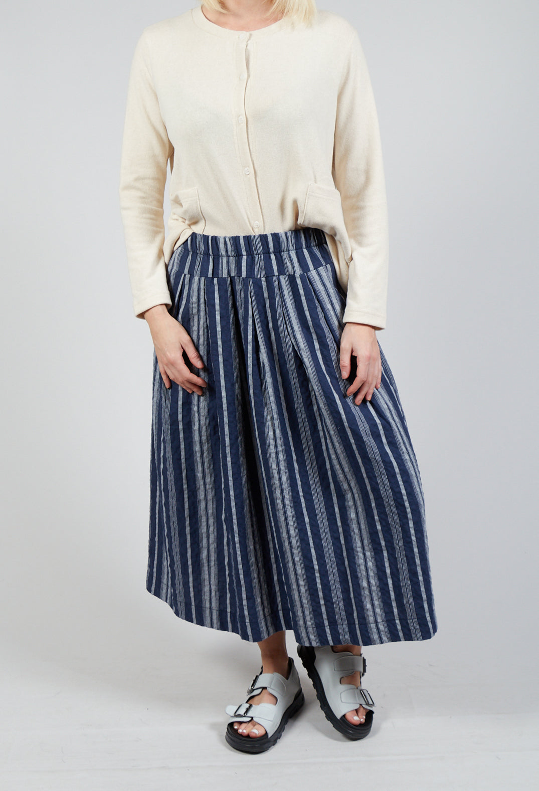 Pesci S Skirt In Blu Stripe