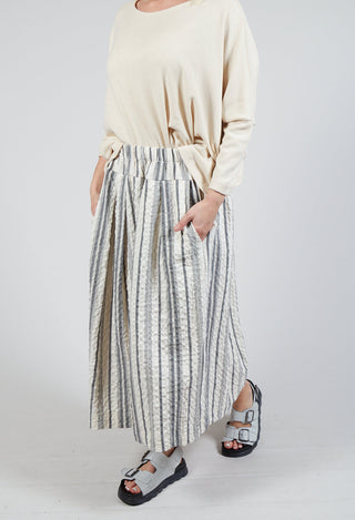 Pesci S Skirt In Nero Stripe