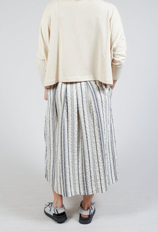 Pesci S Skirt In Nero Stripe