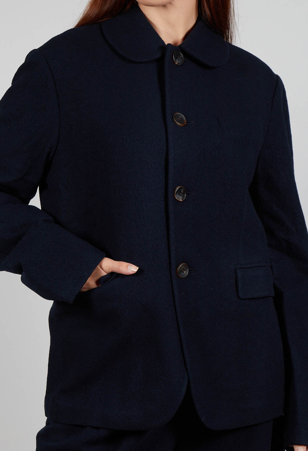 Peter Pan Peacoat in Navy