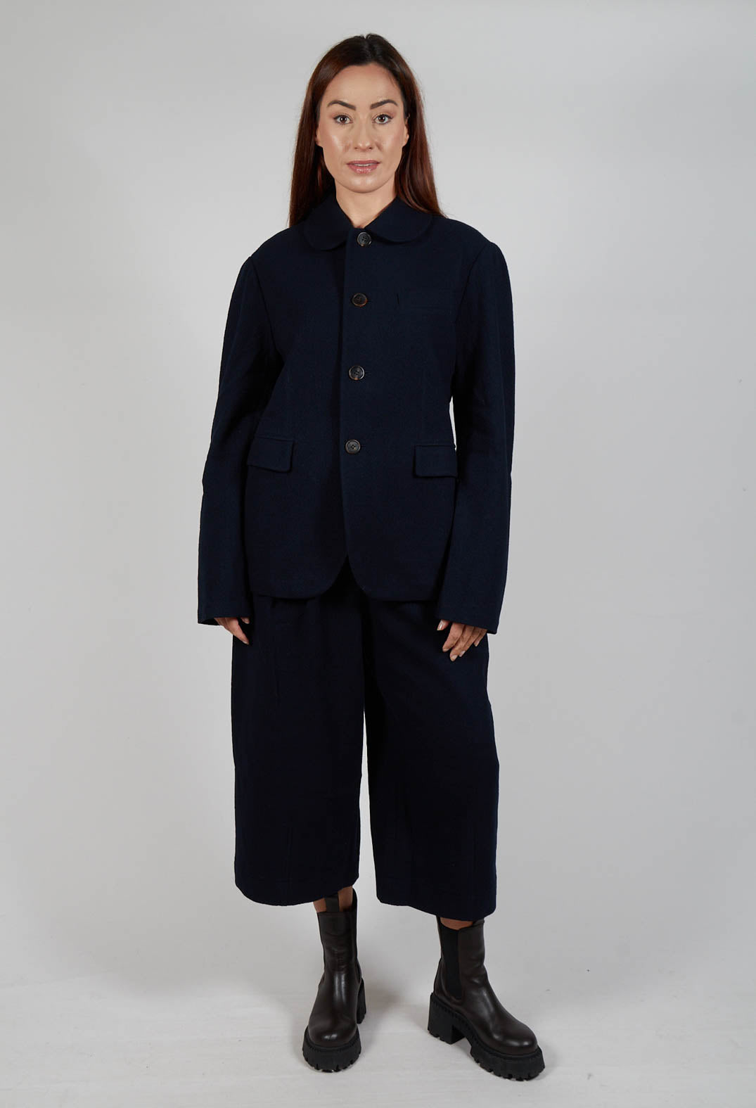 Peter Pan Peacoat in Navy