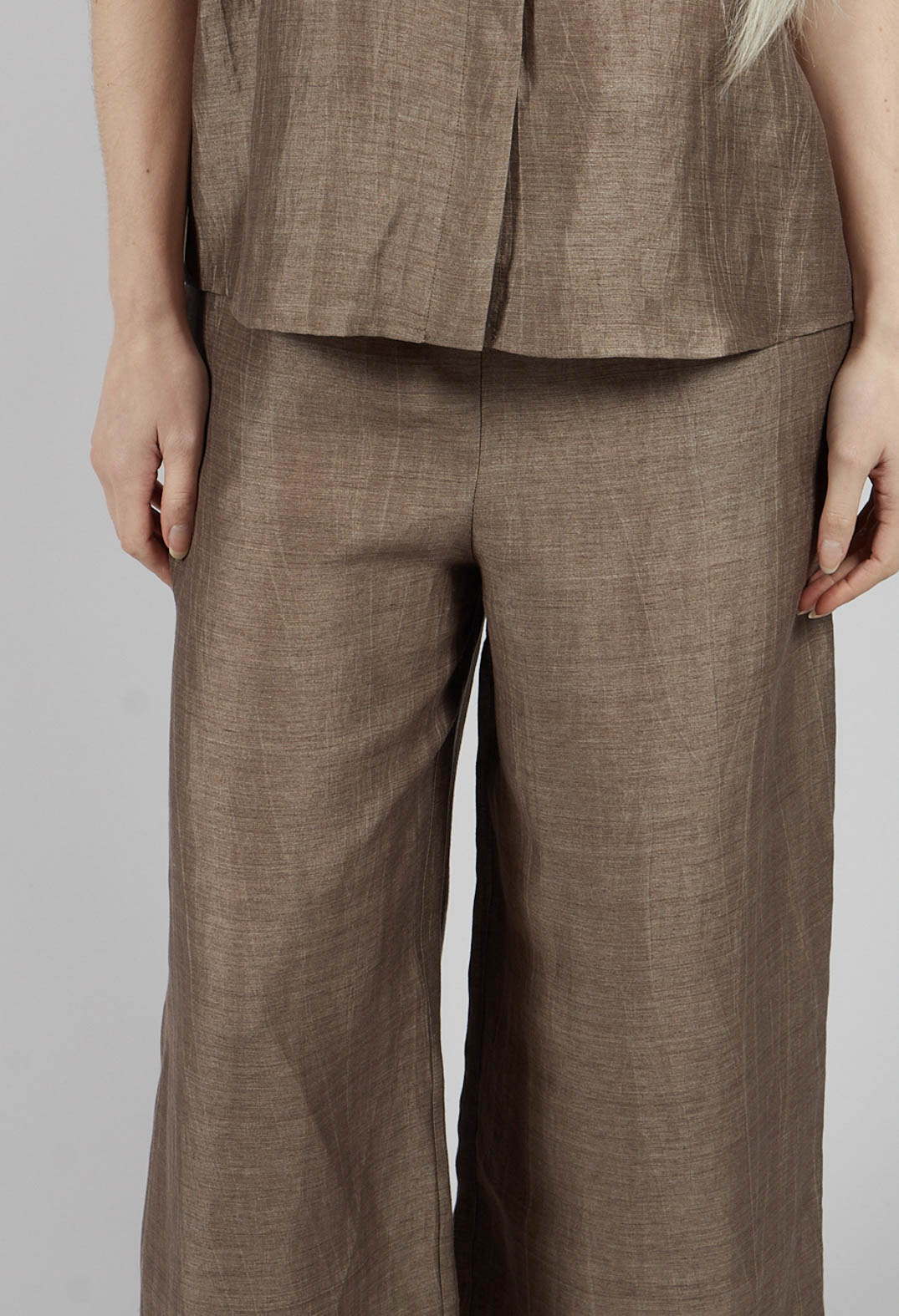 Pinces Plain Trousers in Marmotta