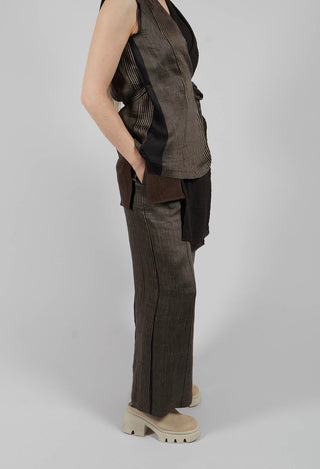 Pinces Trousers in Rigato
