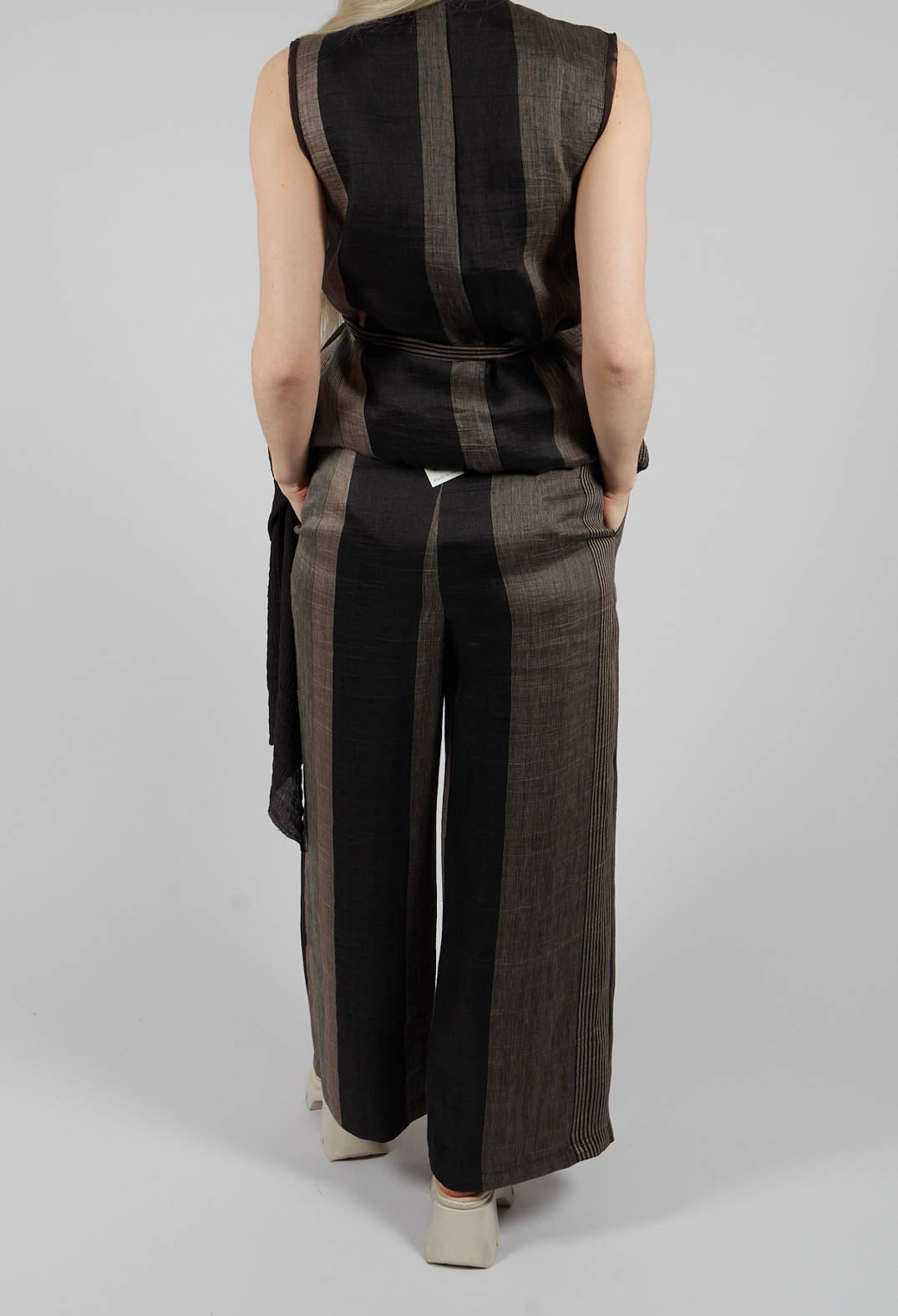Pinces Trousers in Rigato