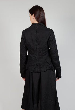 Pinned Sleeve Jacket in Black