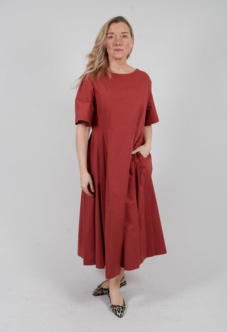 Pleated Skirt in Marsala