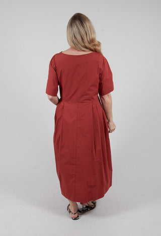 Pleated Skirt in Marsala