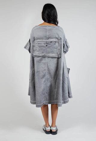 Pocket Babydoll Dress in C.Coal 70% Cloud