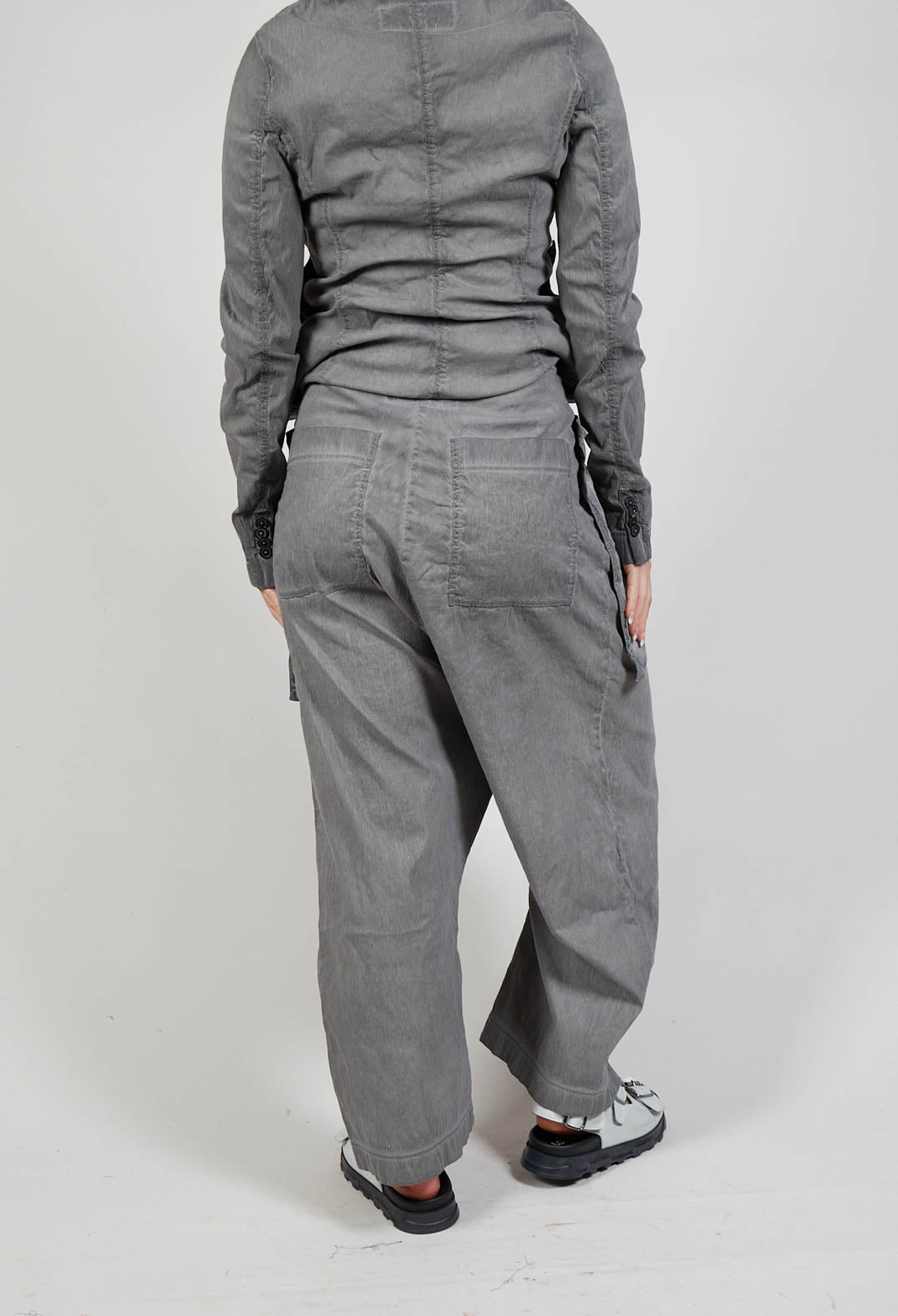 Pocket Cargo Trousers in C.Coal 70% Cloud