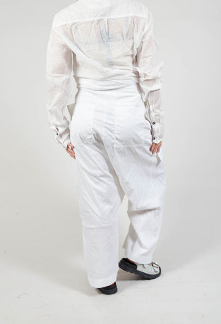 Pocket Cargo Trousers in Starwhite