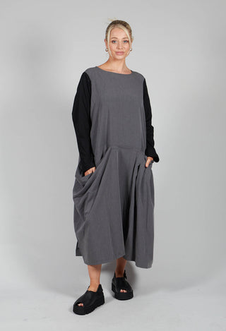 Pocket Front Dress in Grey