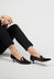Pointed Toe Kitten Heel Shoes in Moro Brown