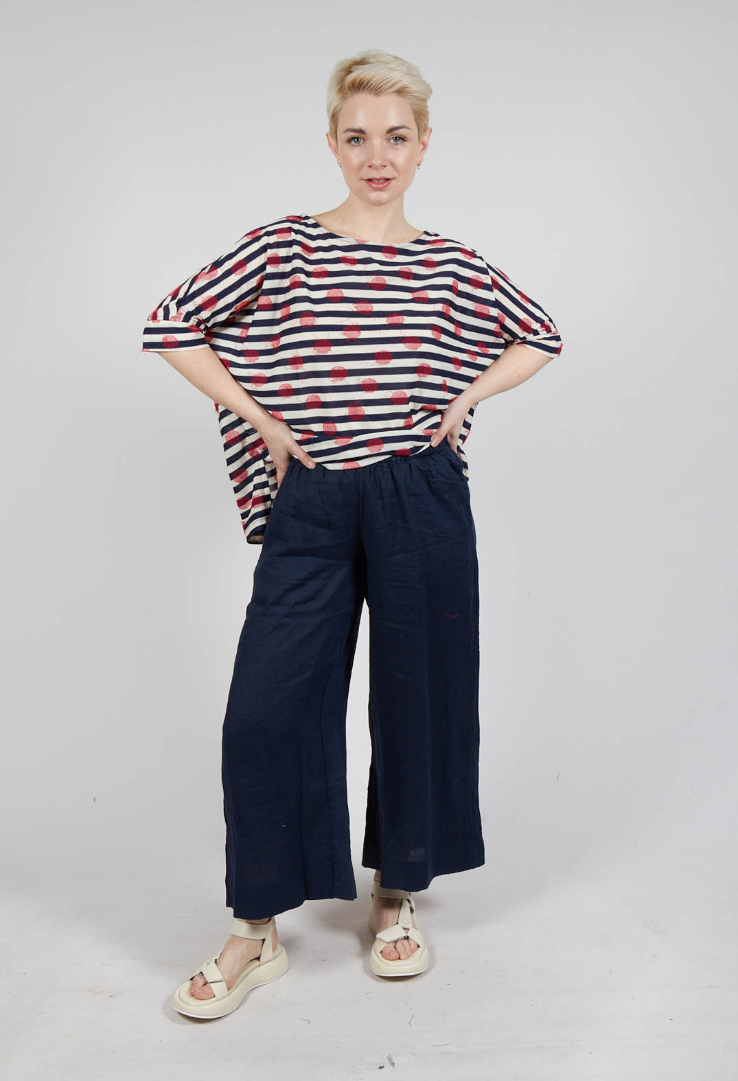 Pollo L Trousers in Blu