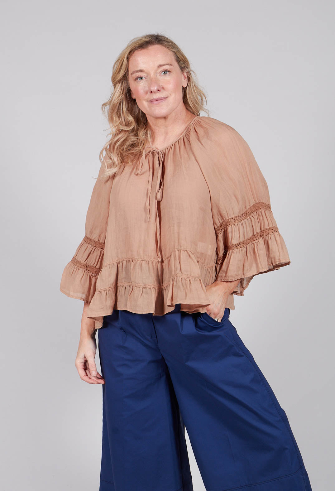 Prairie Blouse in Tulum Sand