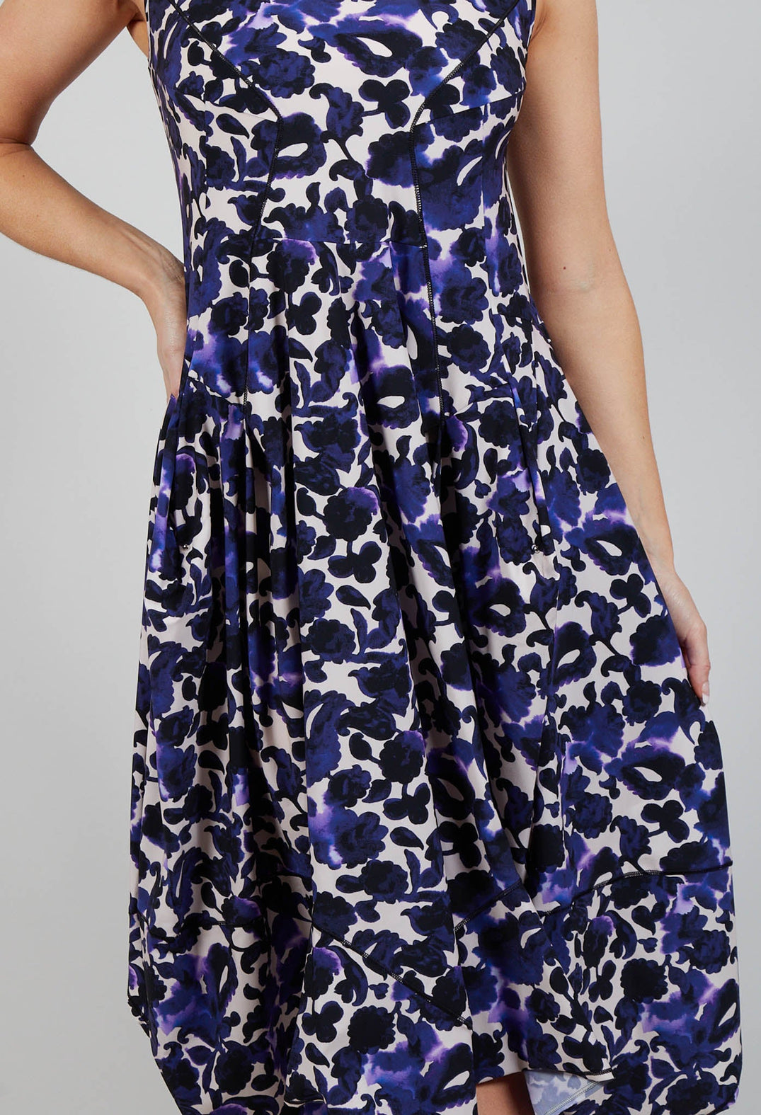 Praise Dress in Purple Print