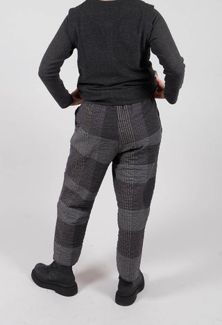 Preciso S Tsant Check Trousers in Antracite