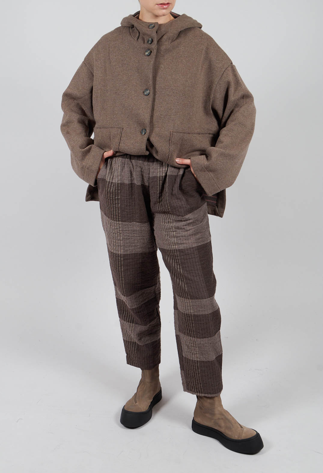 Preciso S Tsant Check Trousers in Rinde