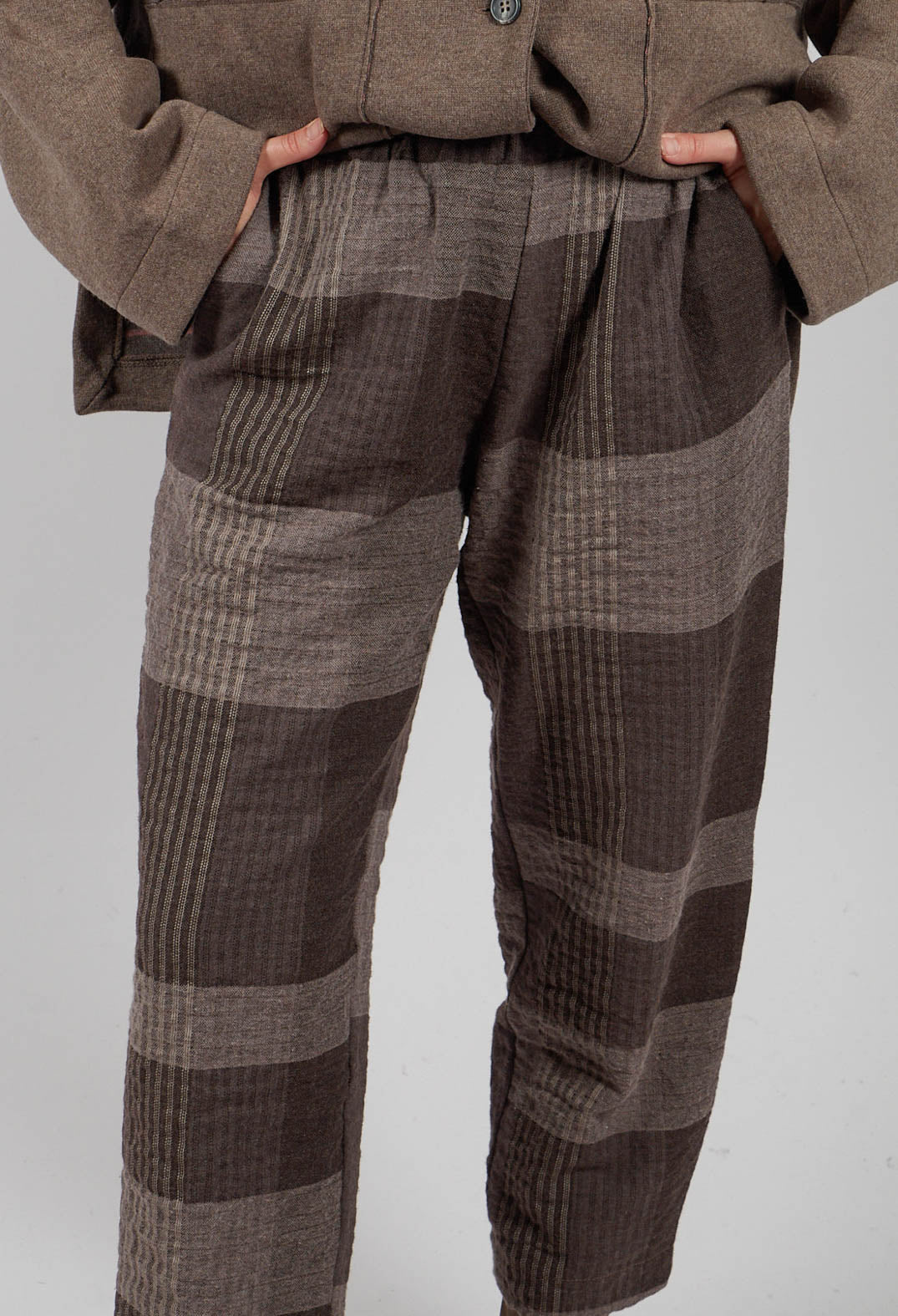 Preciso S Tsant Check Trousers in Rinde