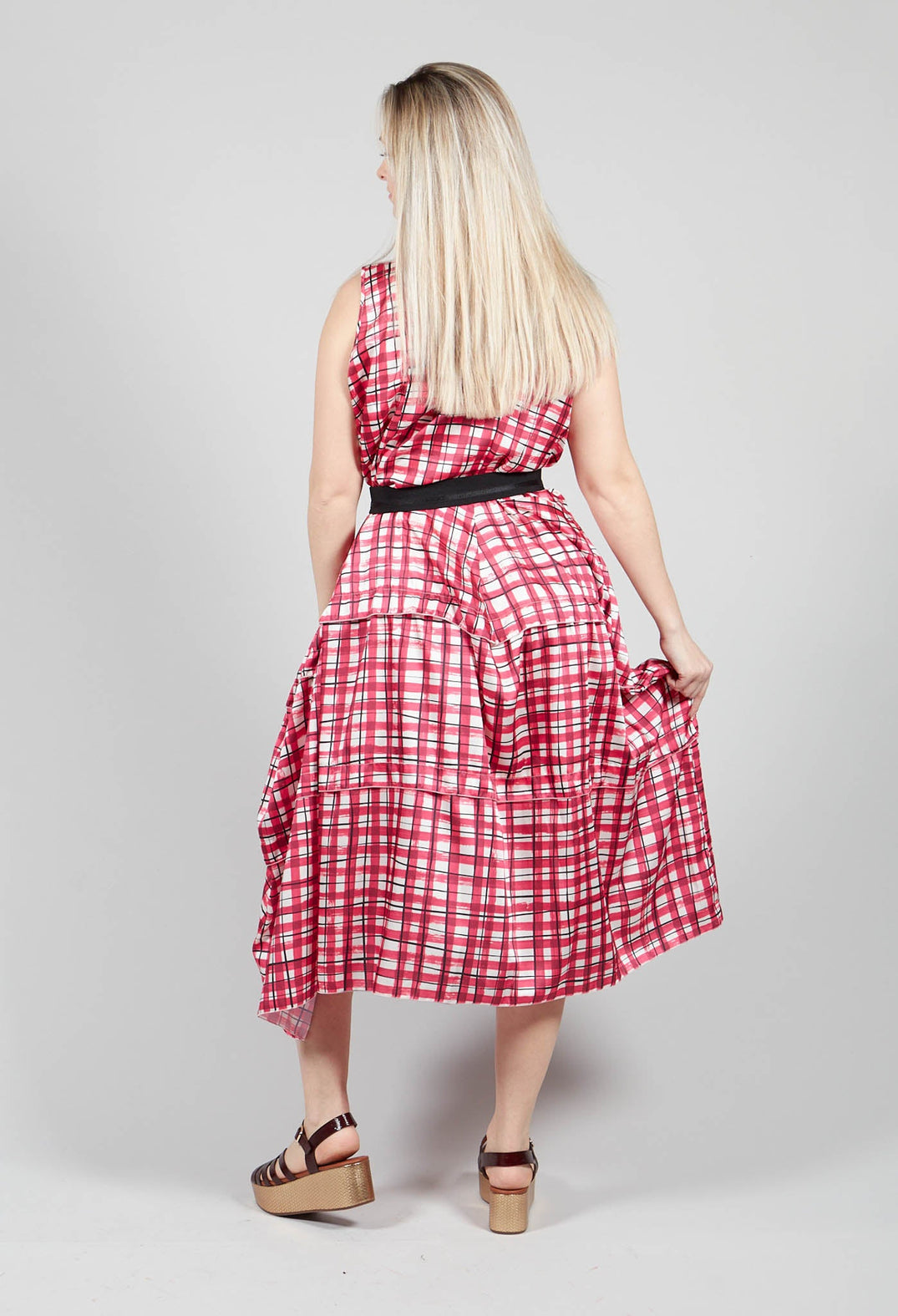 Premiere Dress in Pink Check