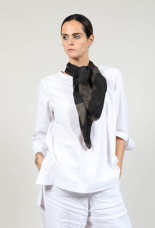 Print Bow Tie in Latte Cloud Print