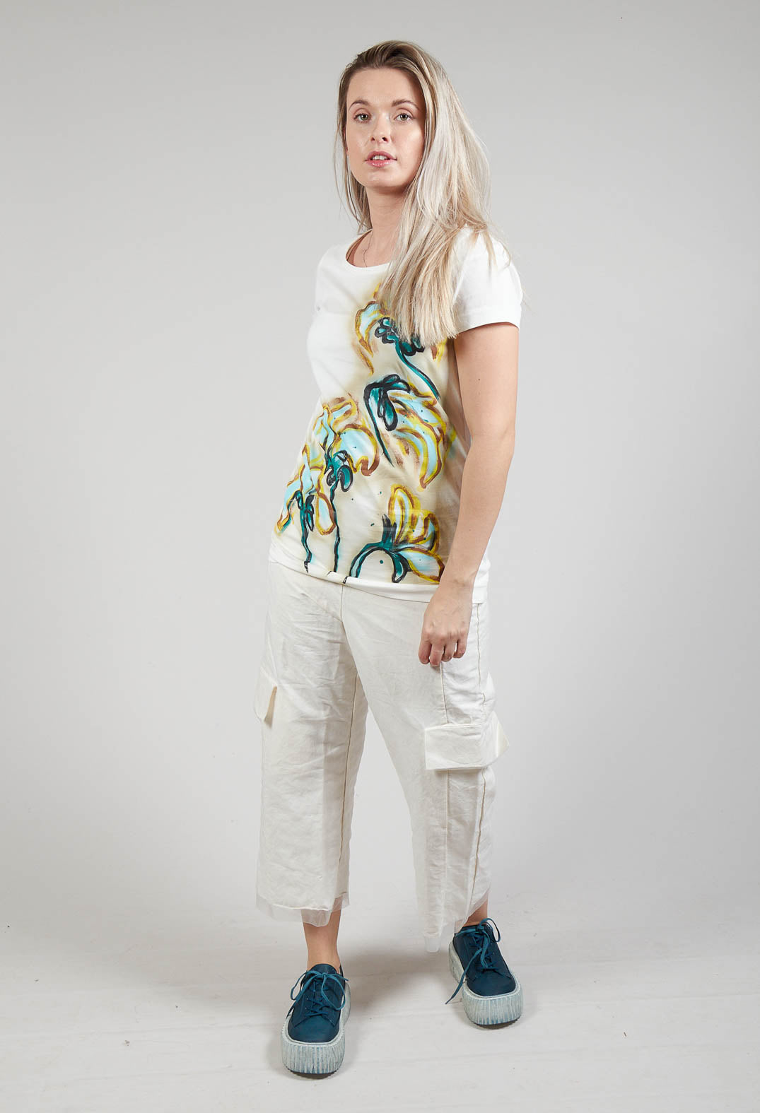 Printed T-Shirt in Spec Handpaint