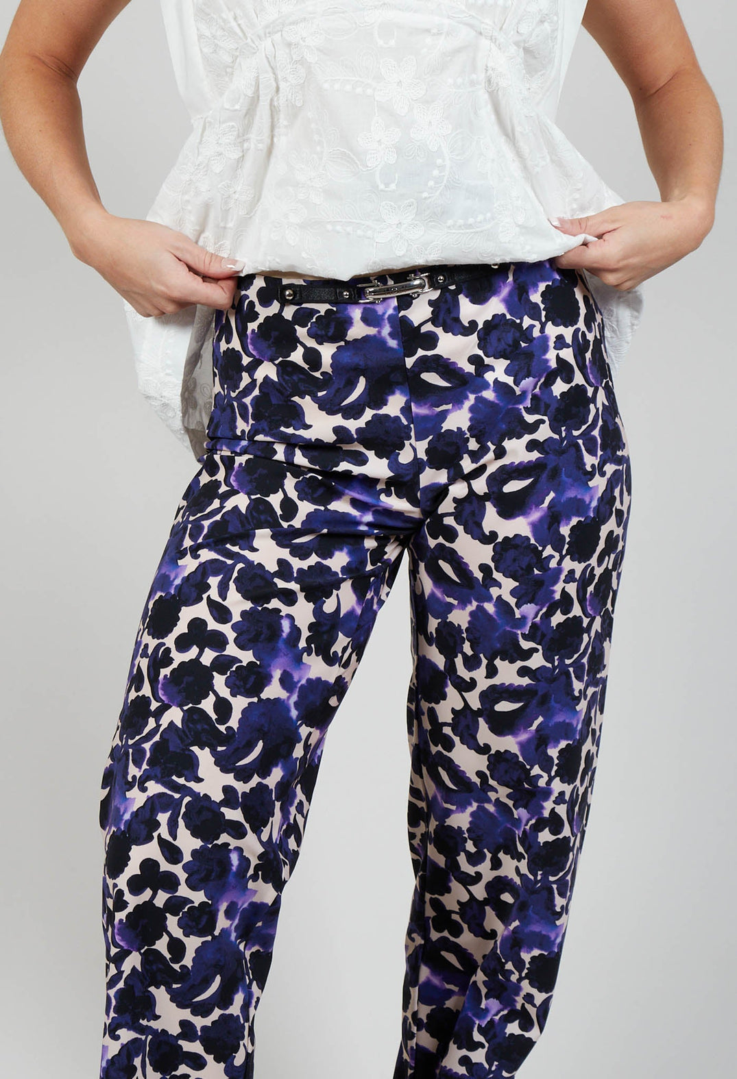 Proceed Trousers in Purple Floral