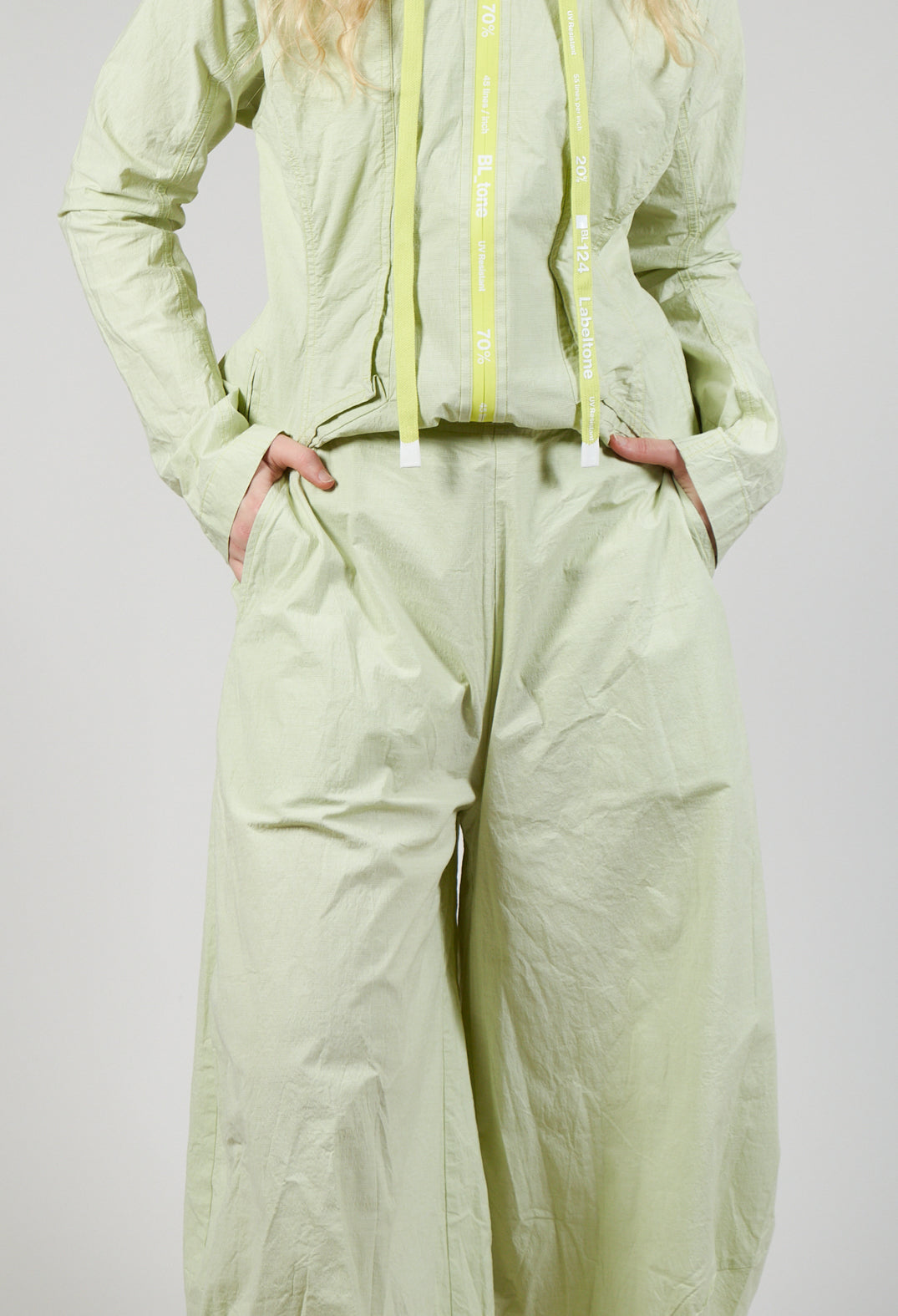 Pull On Balloon Trousers in Sun Check