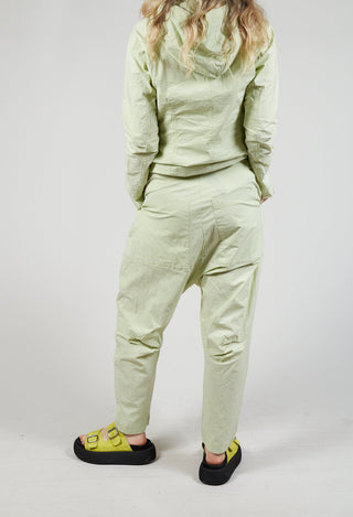 Pull On Drop Crotch Trousers in Sun Check