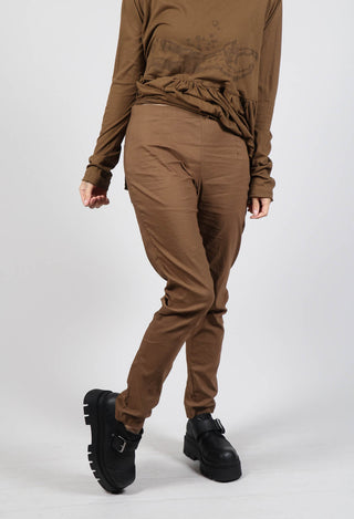 Pull On Skinny Leg Trousers in Bronze