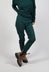 Pull On Skinny Leg Trousers in Forest