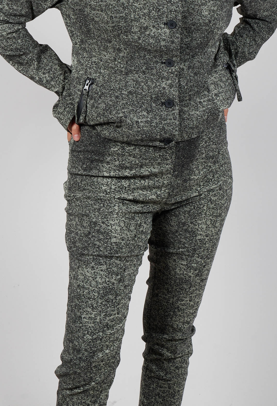 Pull On Skinny Trousers in Defender Print